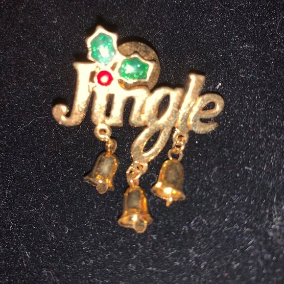 “Jingle” Pin Complete w/ real mini bells - Picture 3 of 4